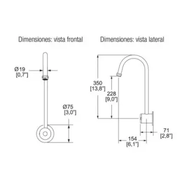 Llave Para Lavabo Helvex Electron Tv-203-c Cromo