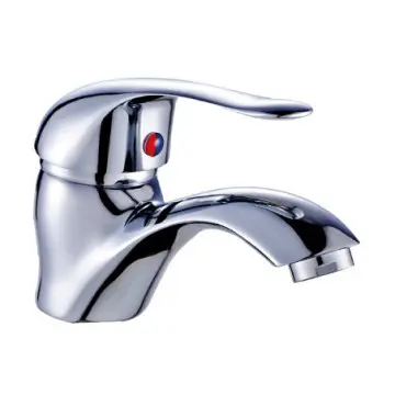 Monomando Ecológico Corto Para Lavabo Dica 4433 Cromo