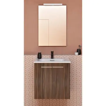 Tocador Susp Urban Pack 2caj Esp+lav 91330 Nogal Rymx