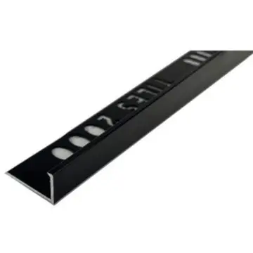 Perfil "l" Tiles 2.5m Negro Brillo Pfllnb