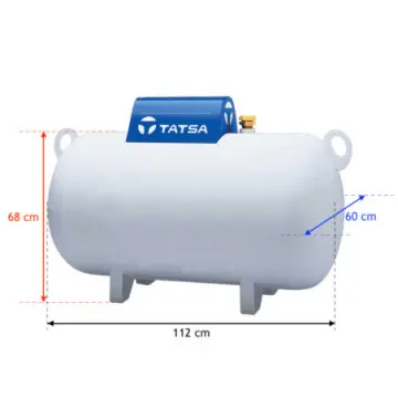 Tanque Estacionario Tatsa Horizontal de 300 Litros Blanco