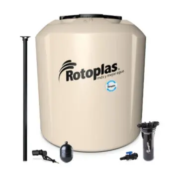 Tinaco Plus Rotoplas de 450l. Equipado Con Filtro Y Accesorios 500470 Beige