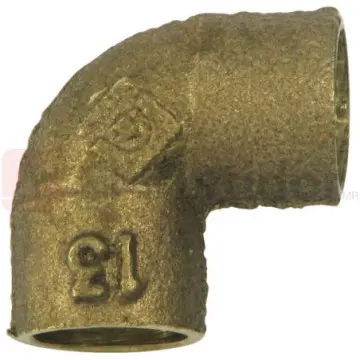 Codo Urrea 13x90 707-90 Cobre