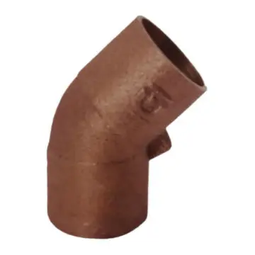 Codo Urrea 38x45 706-45 Cobre