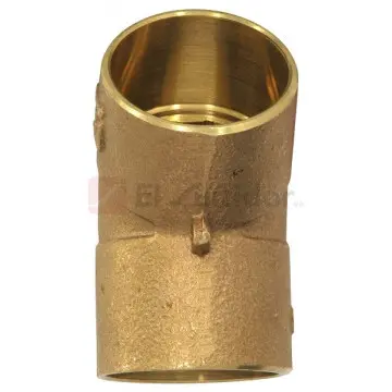 Codo Urrea 38x45 706-45 Cobre