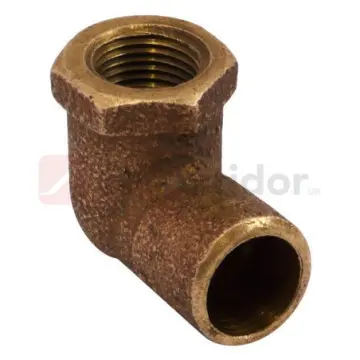 Codo Urrea Reducción Rosca Interior 13x10 Cobre