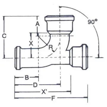 Codo Fofo Con Salida Baja Tisa 100x90 Negro