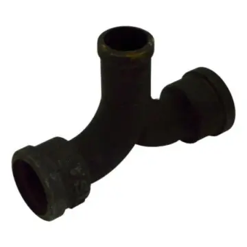 Codo Fofo Con Salida Doble Tisa 51x90 Negro