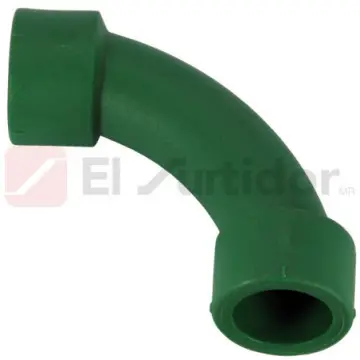 Curva Tuboplus 90 de 25 mm 200086 Verde