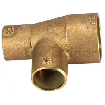 Tee Reducción de Cobre Urrea 38x25x25mm 711-r