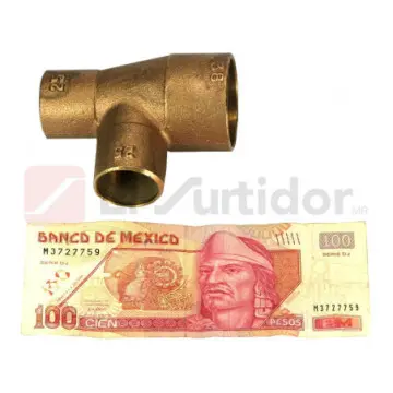 Tee Reducción de Cobre Urrea 38x25x25mm 711-r