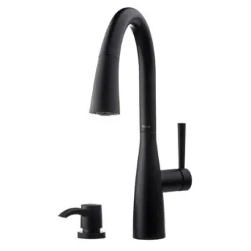 Monomando de Fregadero Pfister Raya F5297ryb Negro Mate