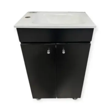 Gabinete Jacof Praga Chocolate 35x50cm Con Lavabo Blanco