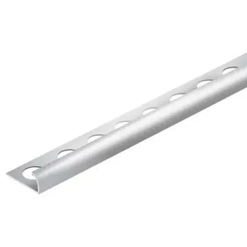 Tira Trim Aluminio Plata Brillante 612 3/8"
