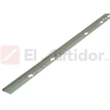 Tira Trim Aluminio Plata Brillante 612 3/8"