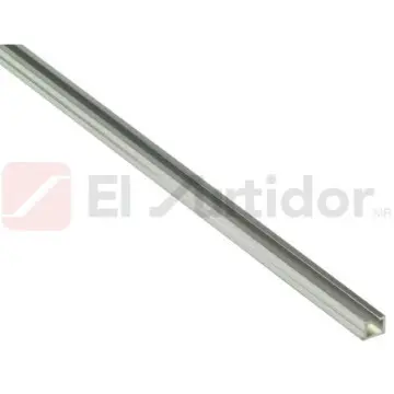 Listelo Aluminio Creaciones Practicas 1cm 611 Plata Brillante