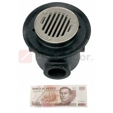 Coladera Urrea 3 Bocas 127 Negra