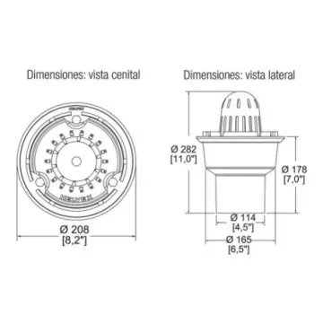 Coladera Helvex 444-x