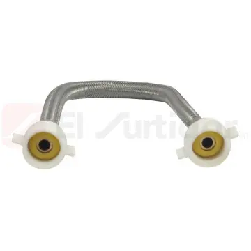 Aliementador Flexible Para Lavabo Miber Con Tuerca de Plástico Maim-app040 Acero Inoxidable