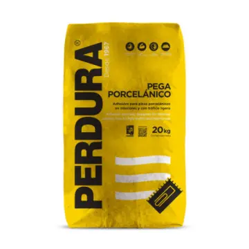 Pega Porcelanato Perdura Blanco 20 Kg.