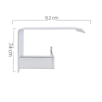 Portarollo Con Cubierta Urrea Quadro 2 Qu.17.2 Negro Mate