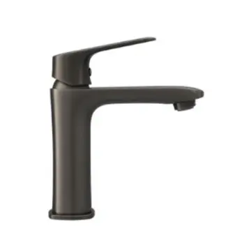 Monomando Corto Para Lavabo Urrea Cassia 9433lu.6 Gun Metal