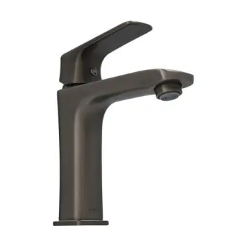 Monomando Corto Para Lavabo Urrea Cassia 9433lu.6 Gun Metal
