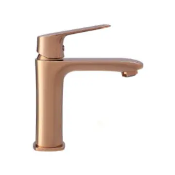 Monomando Corto Para Lavabo Urrea Cassia 9433lu.7 Rose Gold