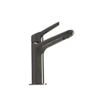 Monomando Corto Para Lavabo Urrea Medameda 9461md.12 Metal Black