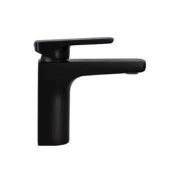 Monomando Corto Para Lavabo Urrea Quadro 2 9456qu.2 Negro Mate