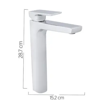 Monomando Alto Para Lavabo Urrea Quadro 2 9457qu Cromo