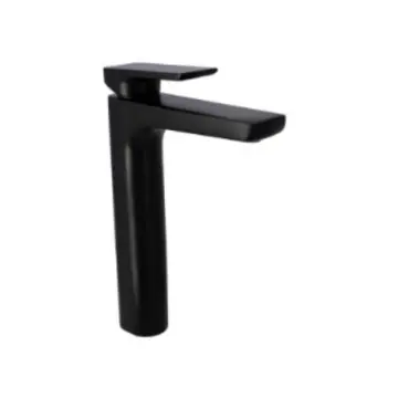 Monomando Alto Para Lavabo Urrea Quadro 2 9457qu.2 Negro Mate