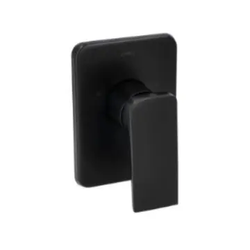 Monomando Para Tina / Regadera Urrea Quadro 2 9458qu.2 Negro Mate