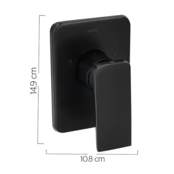 Monomando Para Tina / Regadera Urrea Quadro 2 9458qu.2 Negro Mate
