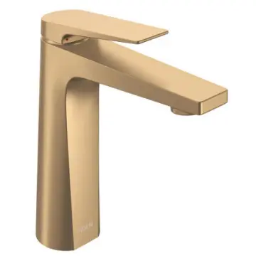 Monomando Corto Para Lavabo Moen Berat 6740bzg Oro Bronce
