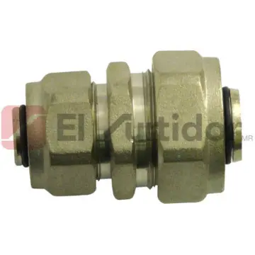 Cople Con Reducción Para Gas 1/2 A 3/8  Durman 9043080 Bronce