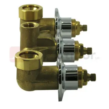 Ensamble de Empotrar Para Tina O Regadera Helvex E-40-ii Cromo