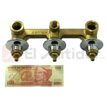 Ensamble de Empotrar Para Tina O Regadera Helvex E-40-ii Cromo