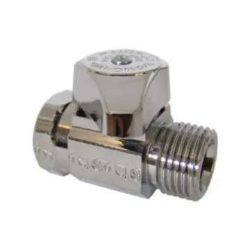 Llave de Control Recta de 1/4 de Vuelta Coflex Ip-122 Cromo