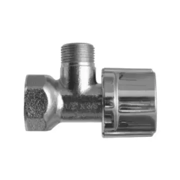 Llave de Control Angular de 1/4 de Vuelta Coflex 1/2" Fnpt X 3/8"m. Angular Ip-143 Cromo