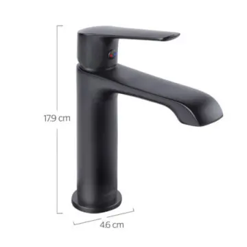 Monomando Lavabo Corto Urrea Lia 100cl.2 Negro