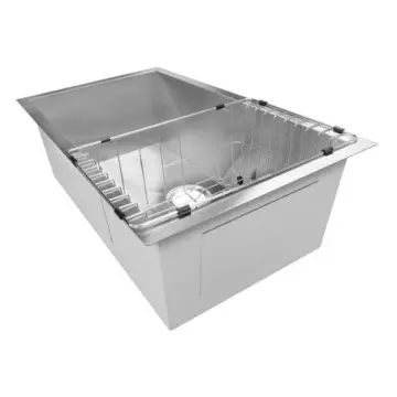 Tarja de submontar de acero inoxidable con contra Elkay Avado EFU-281610ACO9 Satinada