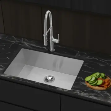 Tarja de submontar de acero inoxidable con contra Elkay Avado EFU-281610ACO9 Satinada