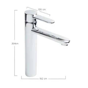 Monomando Urrea Lavabo Alto Neek 9435nk Cromo