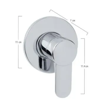 Monomando Urrea  Para Regadera Sencillo Neek 9437nk Cromo