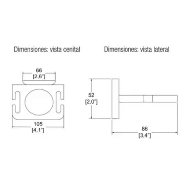 Portavaso Cepillero Helvex 107 Cromo