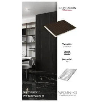 Panel Tendenzza Wpc Mini Foresta  21x290 cm (9.13m2) Wpcmini-03 Nogal