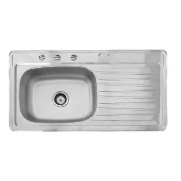 Tarja de Acero Inoxidable Lado Derecho 100x54 Eb-técnica C-202n Satinado