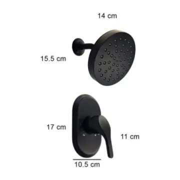 Monomando Moen Con Regadera Danika2.0 2473bl Negro Mate