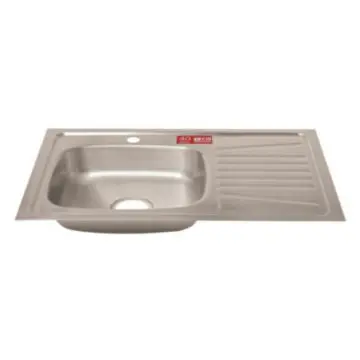 Paquete tarja de 80cm con escurridor derecho con monomando, contracanasta y válvulas angulares Cocinas modulares P8002-510